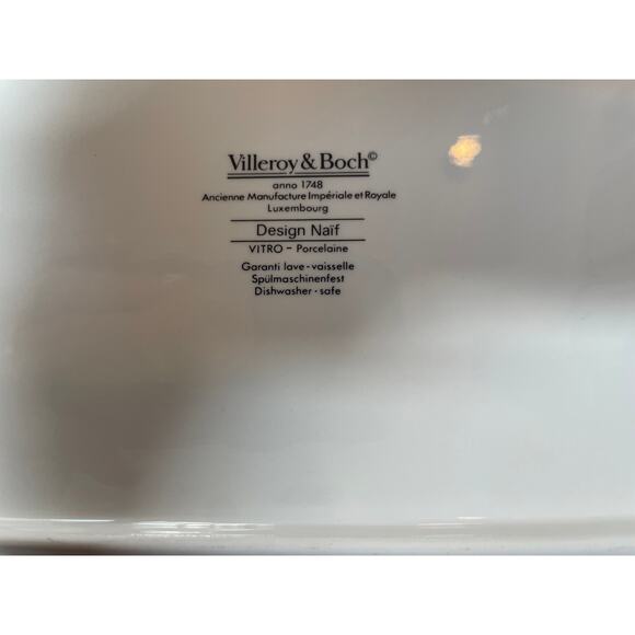 Villeroy & Boch “Design Naif” 13 1/2” Sandwich Tray Rectangular Shape Luxembourg - Picture 2 of 2